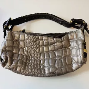 Bolso de hombro Kate Landry para mujer dorado metálico correa asa rosa interior - Imagen 1 de 7