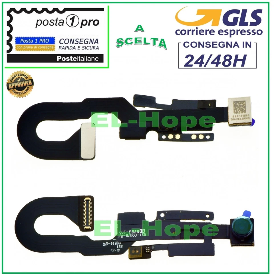 FLAT SENSORE PROSSIMITA' FOTOCAMERA FRONTALE PER APPLE IPHONE 7 MICROFONO CAMERA