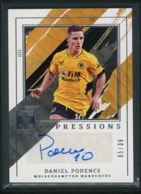2021-22 DANIEL PODENCE 05/39 AUTO PANINI IMPECCABLE PREMIER LEAGUE IMPRESSIONS - Image 1 of 2