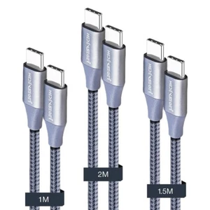Pack of 3 High-Speed USB-C to USB-C Cable, 10Gbps, 8K Video, 100W Charging - Picture 1 of 5