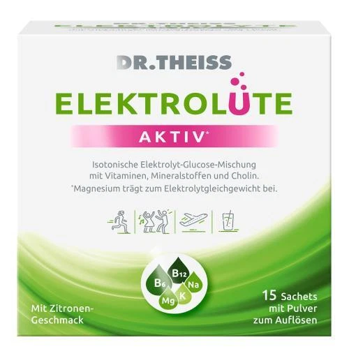 DR. THEISS NATURWAREN GMBH Dr.Theiss Elektrolüte Aktiv Pulver 15 Sachets mit Zitronengeschmack 19076276