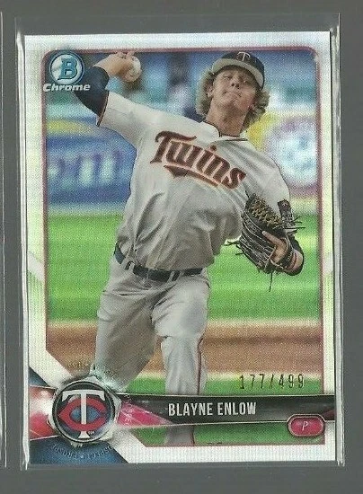  2018 Bowman Chrome Prospects Refractors #BCP141 Blayne Enlow (ref 68101) - Image 1 of 1