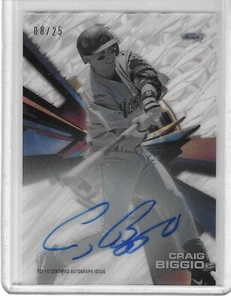 2015 High Tek Pattern 1 Grass/Waves Tidal Diffractor /25 Craig Biggio Auto HOF - Picture 1 of 2