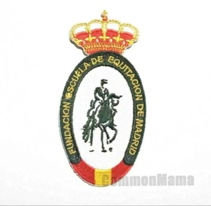 Fundación Escuela de Equitación de Madrid Sew Iron On Embroidered Patch - Picture 1 of 1