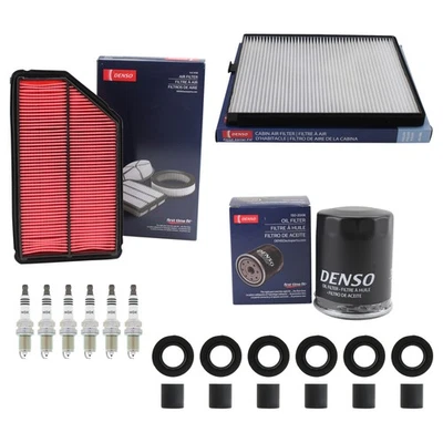 Kit de afinación Denso NGK 6 bujías y botas kit para Honda Pilot 3.5 V6 SOHC 2005 Foto 1 de 2