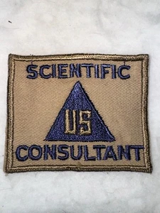 WWII U.S. Army Scientific Consultant SSI – Original Wartime-Issue Patch - Picture 1 of 2