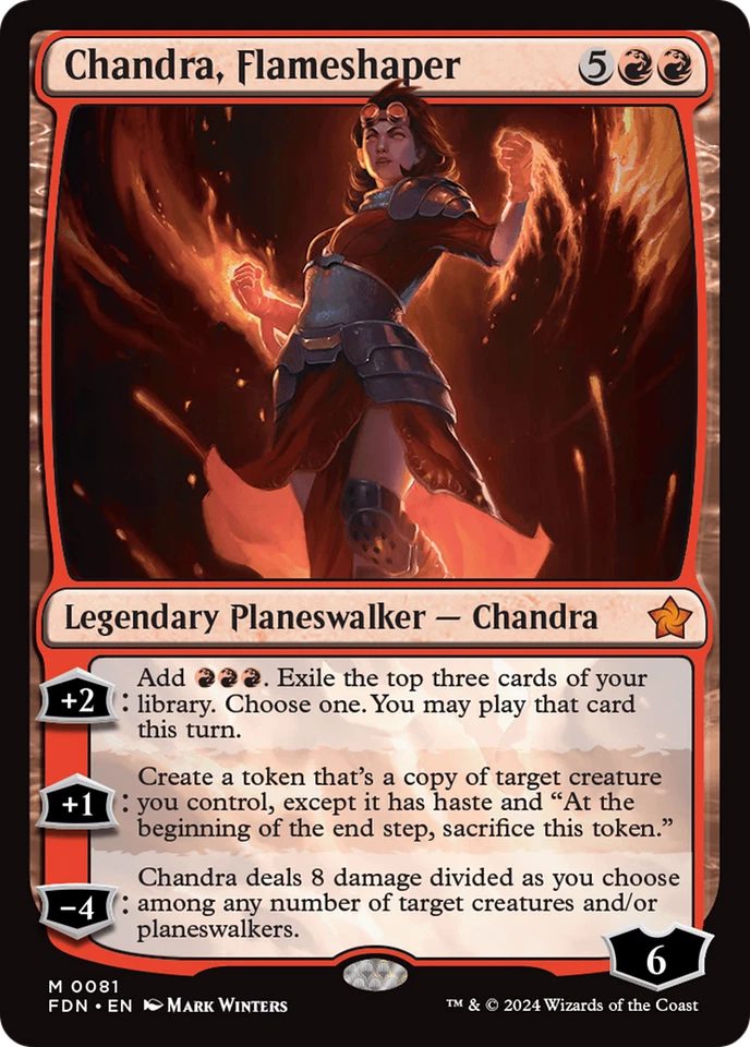 Chandra, Flameshaper (REGULAR) x1 - MTG Foundations FDN #81 - Image 1 of 1