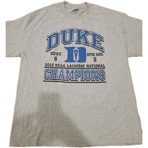 Duke VS Notre Dame 2010 NCAA Lacrosse National Championship T Shirt Mens XL - Picture 1 of 3