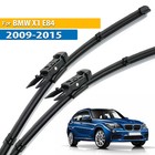 2Pcs Front Windscreen Flat Wiper Blades Set For BMW X1 E84 2009 - 2015 24
