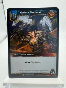 World of Warcraft TCG Elements Foil Hero Merissa Firebrew - Picture 1 of 2