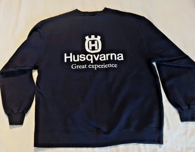 Husqvarna Turf Care Gr. L Large Sweatshirt Navy Blue Hanes Beefy - Bild 1 von 4