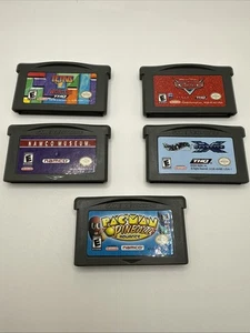 Lot of 5 Gameboy Advance Games - Namco Museum, Cars, Tetris, Hot Wheels, PacMan - Picture 1 of 3