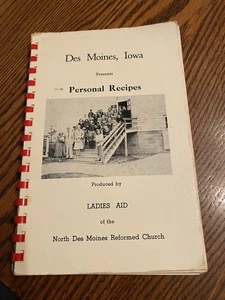 Vtg 1953 Cook Book Desmoines Iowa Advertising Implement North Reformed Church - Picture 1 of 19