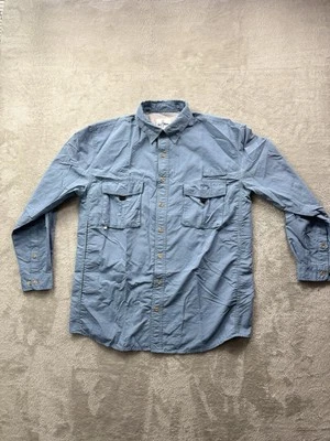 Guy Harvey Long Sleeve Performance Blue Vented Fishing Shirt Mens Medium - Image 1 of 4