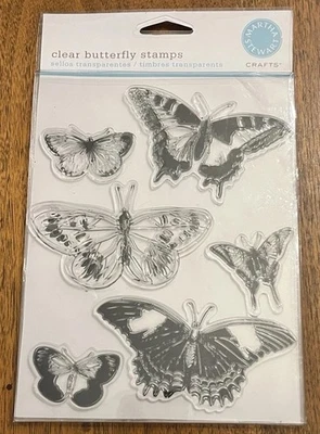 Maths Stewart Crafts Clear Butterfly Stamps Scrapbooking Journaling Card making - Image 1 of 2