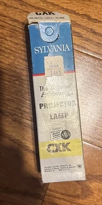CXK projector lamp projection light bulb 120-125v 300w, NOS Sylvania brand - Image 1 of 4