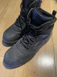 Men’s Red Wings Worx Steele Toe Boot 10.5 Size Black  - Picture 1 of 4