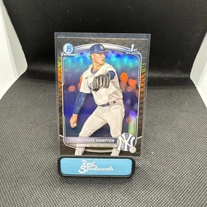2025 Bowman CHASE HAMPTON #BCP-57 Chrome 1st Prospect Reptilian Refractor - Picture 1 of 2