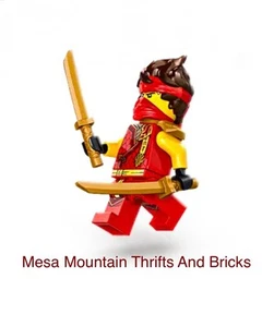 LEGO® Kai Minifigura njo0896 Ninjago Rojo Fuego Ninja Armadura y Vaina NUEVO 71818 - Imagen 1 de 7