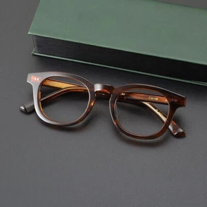 Brand Design Acetat Japanisch Retro Brillengestell Damen Herren Mode Brille - Bild 1 von 15