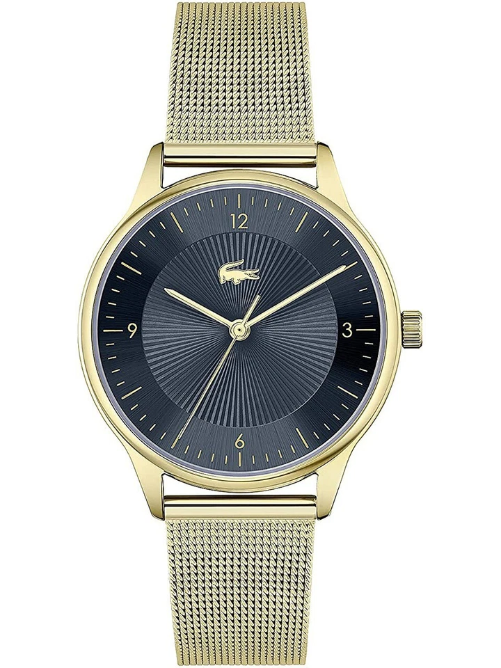 Lacoste 2001185 NUEVO Reloj Mujer Oro Acero Inoxidable Banda Cuarzo Analógico Foto 1 de 1