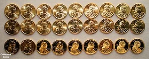 2000 - 2008 Sacagawea 27 monedas PDS sin circular y juego de prueba de rollos como nuevos de EE. UU. - Imagen 1 de 1