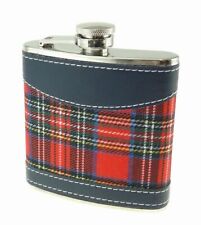 Tartan Republic Whiskey Scottish Stainless Steel 6oz Royal Stewart Hip Flask