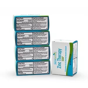 Jabón en barra 2 % piritiona zinc (ZNP) - DermaHarmony 4 oz (5 barras en cartón) - Imagen 1 de 2
