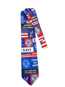 NAVY BLOCKS NEW TIE BY RALPH MARLIN 5290 s - Picture 1 of 1