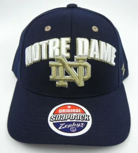 NOTRE DAME FIGHTIN' IRISH VINTAGE SNAP BACK RETRO Z SIGNATURE CAP HAT NEW! - Picture 1 of 10