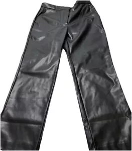 Alexia Admor Women's Pants Trousers Size 8 Faux Leather Mob Wife Goth - Picture 1 of 17