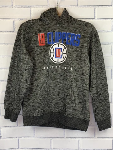 NWT NBA LA CLIPPERS Boys Size L (14/16) Sweater Youth Heathered Gray #VHY5834F Cover