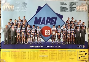 1996 Mapei GB Cycling Team Poster - Picture 1 of 1