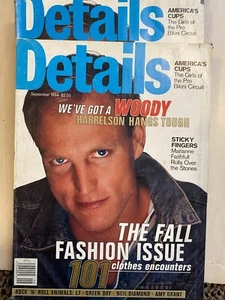 DETAILS magazine September 1994 Woody Harrelson Quentin Tarantino Fall Fashion - Picture 1 of 3