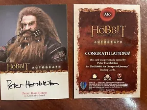 Hobbit Viaje Inesperado: Peter Hambleteon como Gloin el Enano AUTO A10 - Imagen 1 de 1