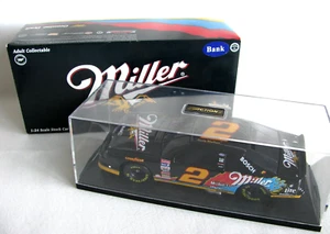 1996 Rusty Wallace #2 Miller Lite Ford Thunderbird 1:24 NASCAR Diecast Bank RCCA - Picture 1 of 21