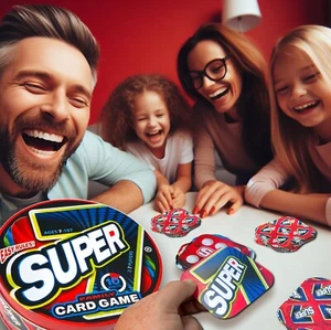 New! Super 7 Family Card Game in High Quality Tin Container - Picture 1 of 12
