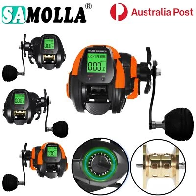 SAMOLLA Fishing Baitcasting Bite Alarm With Gear Ratio High Speed 7.2:1 10Kg LCD - Image 1 of 4
