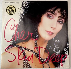 Cher Skin Deep 12” 45 RPM Vinyl Record Maxi Single 0-20937 Geffen Records 1987 - Picture 1 of 12
