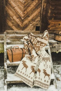 Decke Überwurf Bett Sofa Fleece Kuschelig Plaid Weich Warm Wolle 130x200cm El... - Bild 1 von 6