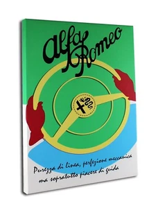 Alfa Romeo Oldtimer Werbung, Leinwandfolie - Bild 1 von 3