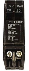 Interruptor dúplex Eaton BD2020 tipo Bd 2-20a/1 poste 120 - Imagen 1 de 1