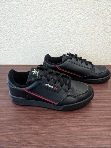 Scarpe da ginnastica Adidas Continental 80 nere scarlatte unisex G28214 giovani taglia 3