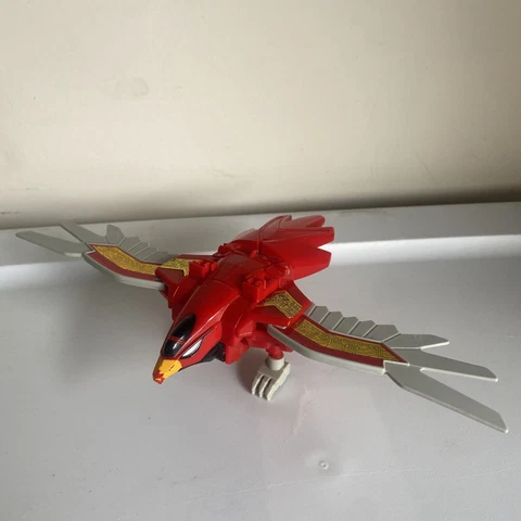 1996 Power Rangers Deluxe Zeo Megazord Head Red Phoenix Eagle Zord Bandai Cover
