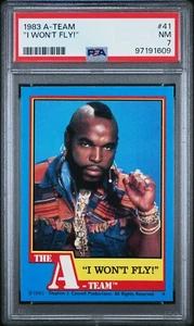 1983 Topps THE A-TEAM B.A. Baracus "I WON'T FLY" #41 NM PSA 7 - Picture 1 of 2
