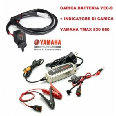 Caricabatterie Mantenitore YEC-9 Originale Yamaha TMax 530 T-Max 560 +Indicatore - Immagine 1 di 2
