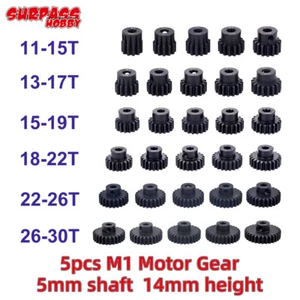 Metal Pinion Motor Gear 5mm 11T 13T 15T 17T 19T 21T 25T 27T 30T for 1/8 RC Car - Picture 1 of 18