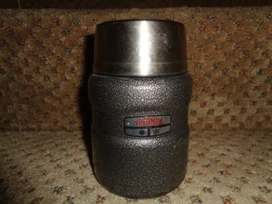 THERMOS SPORTSMAN INSULATED 16 OZ HAMMERED STAINLESS STEEL FOOD CONTAINER, SPOON - Picture 1 of 7