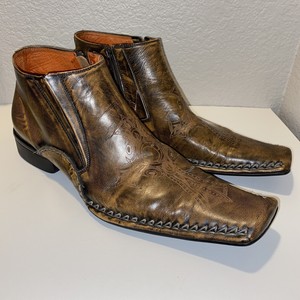 robert wayne jef leather ankle boot