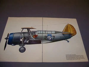 VINTAGE..CURTISS SBC-4 HELLDIVER...2-page COLOR PROFILE..RARE! (997K) - Picture 1 of 2